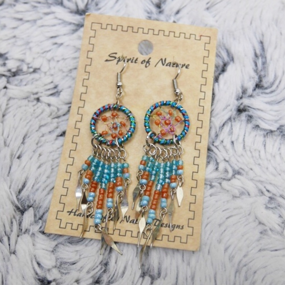 SPIRIT OF NATURE | turquoise dreamcatcher earring